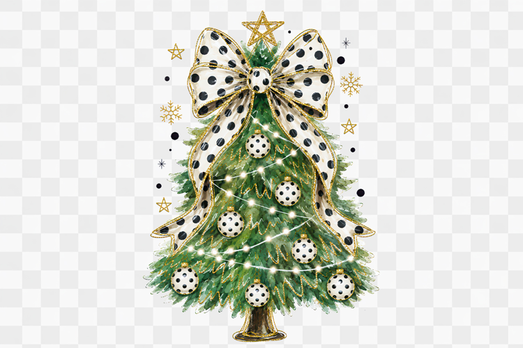Polka Dot Christmas Tree Bow Clipart png