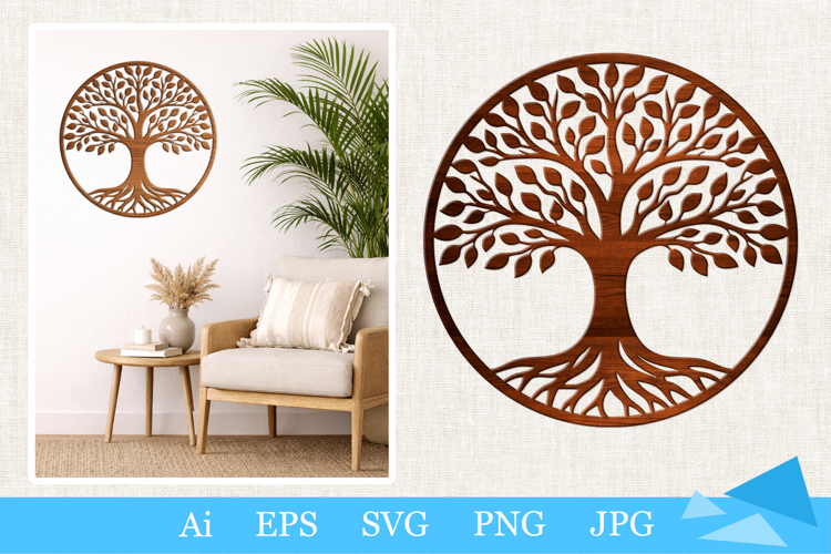 Tree of Life Laser Cut Design SVG | Wall art