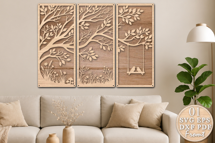 Tree of Life Wall Art SVG Laser Cut File