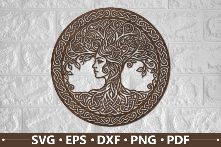 Tree of Life Woman Celtic SVG