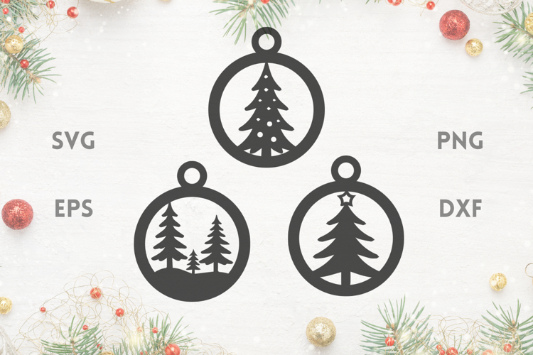 Christmas Tree SVG Ornaments