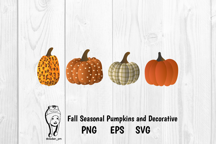 Decorative Fall Seasonal Pumpkins autumn