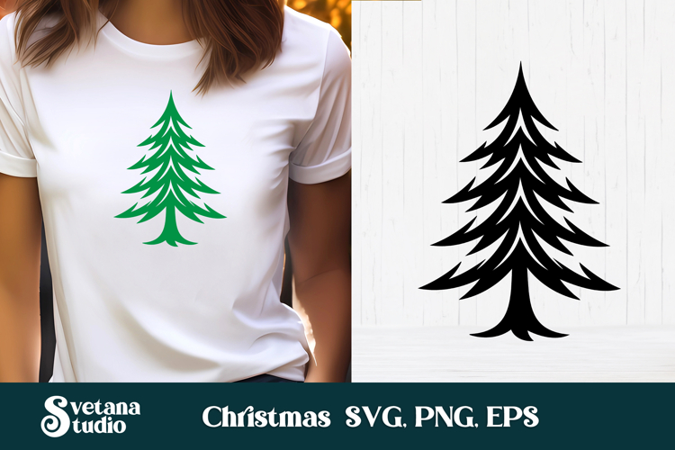 Christmas Tree Silhouette Image 23