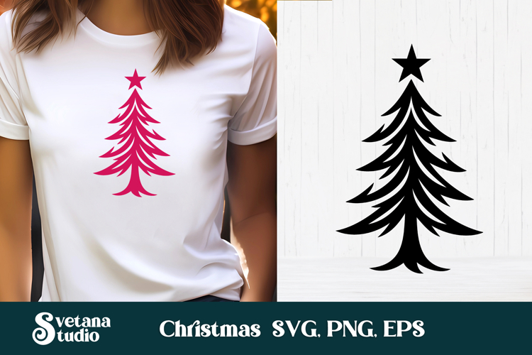 Christmas Tree Silhouette Image 22