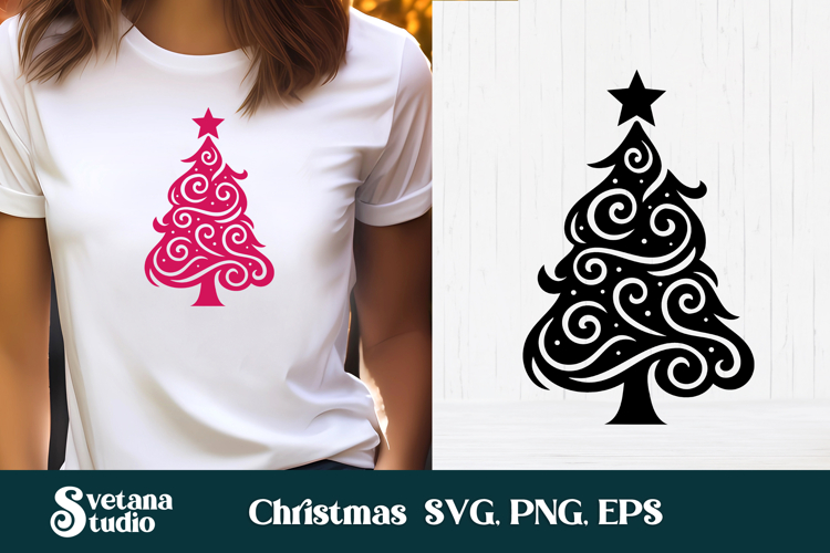 Christmas Tree Silhouette Image 21