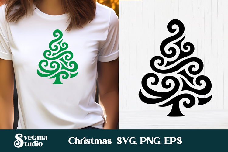 Christmas Tree Silhouette Image 20