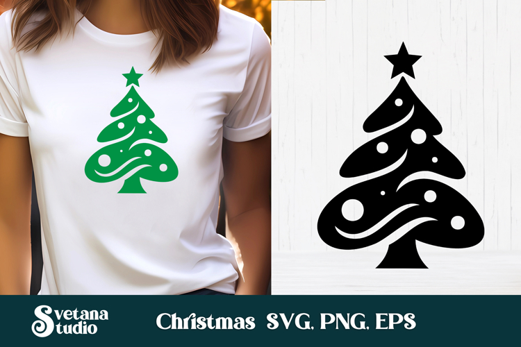 Christmas Tree Silhouette Image 18