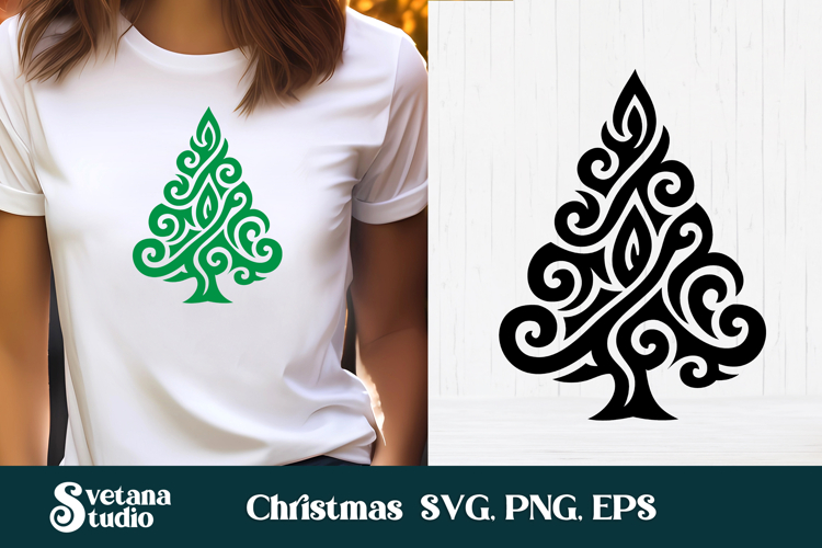 Christmas Tree Silhouette Image 17