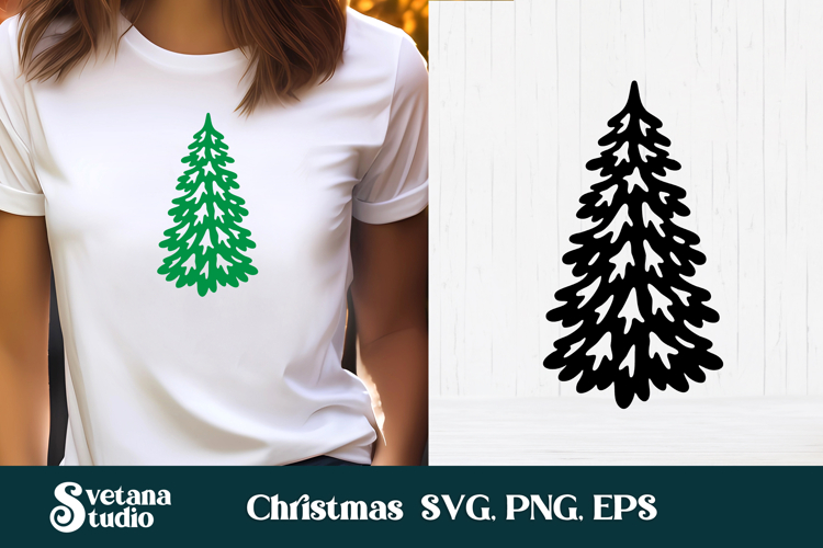 Christmas Tree Silhouette Image 15