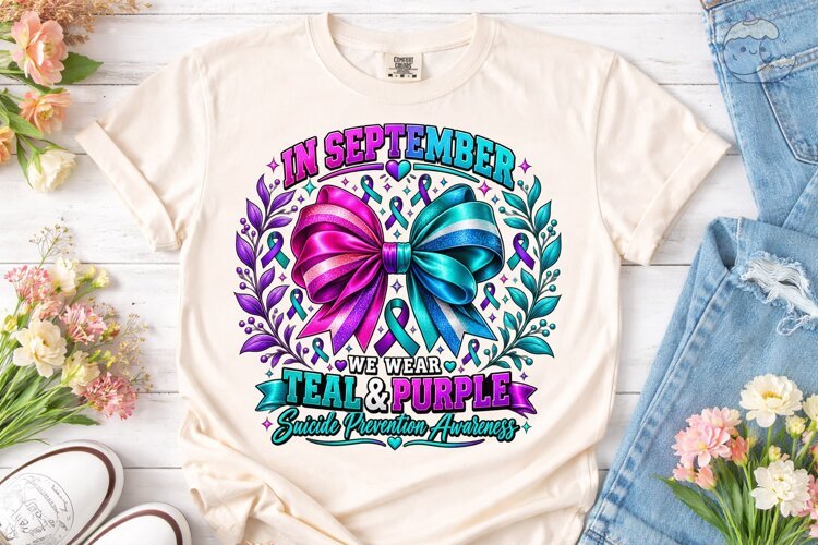 Suicide Prevention Awareness PNG Tee example image 1