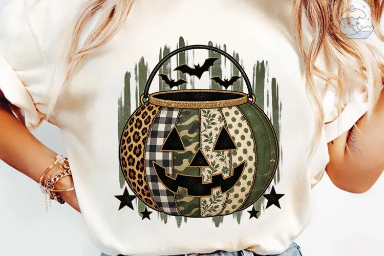 Halloween Pumpkin Bucket PNG Shirt