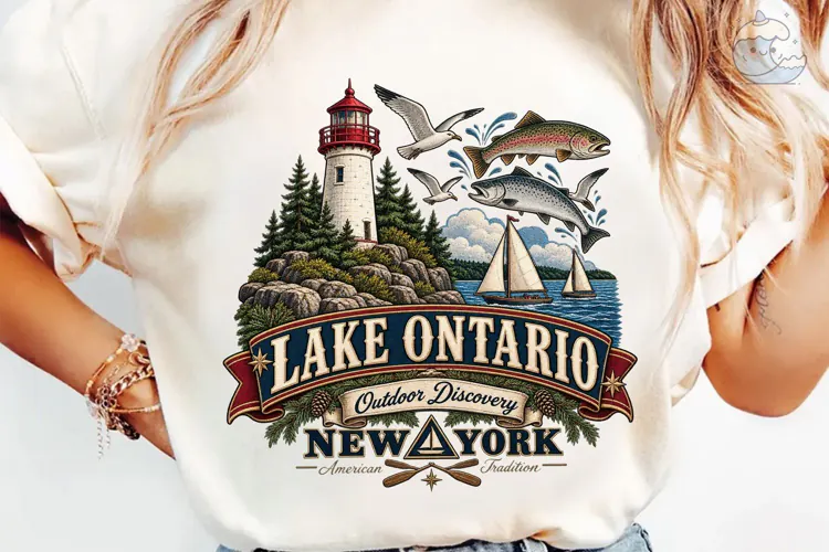 Lake Ontario New York PNG Shirt Design