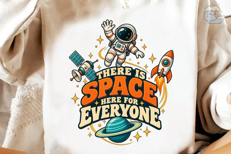 Space Astronaut PNG Shirt Design