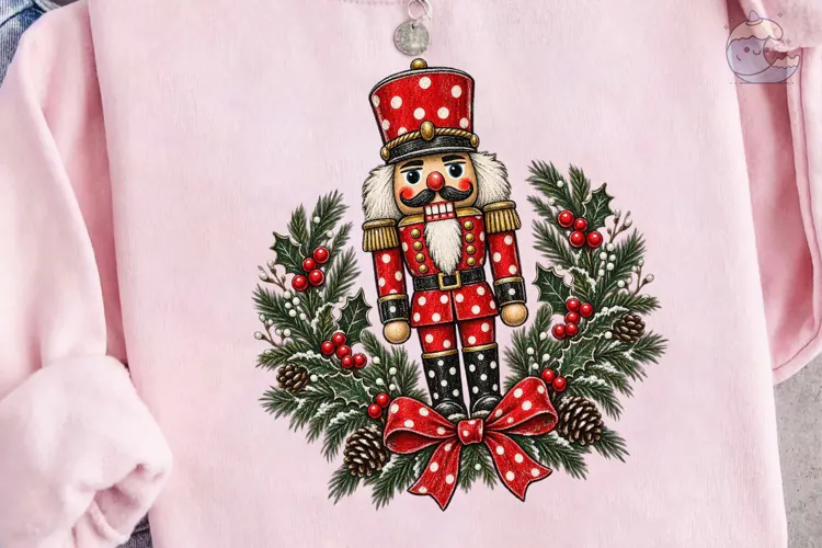 Christmas Nutcracker Wreath PNG Shirt PN