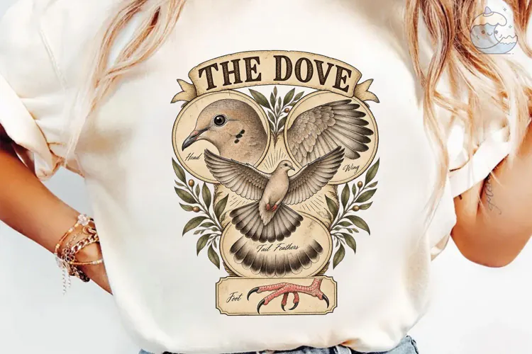 The Dove Vintage Anatomy PNG Shirt
