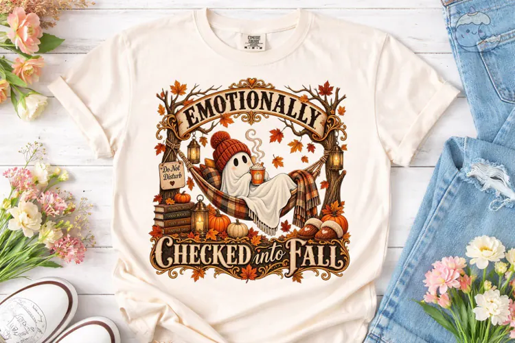 Emotionally Checked Into Fall Ghost PNG