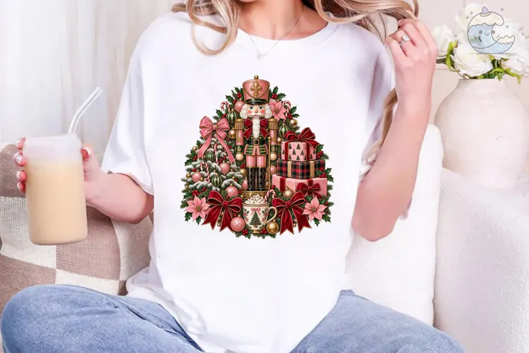 Christmas Nutcracker PNG Sublimation Tee