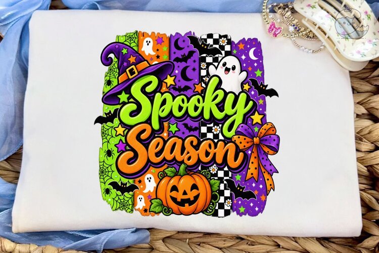 Spooky Season Halloween PNG Shirt Design example image 1