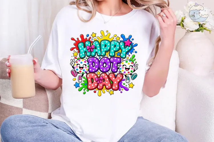 Happy Dot Day PNG Sublimation Shirt Desi
