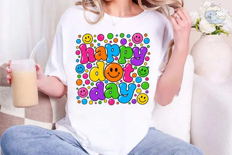 Happy Day Smiley Face PNG Sublimation De