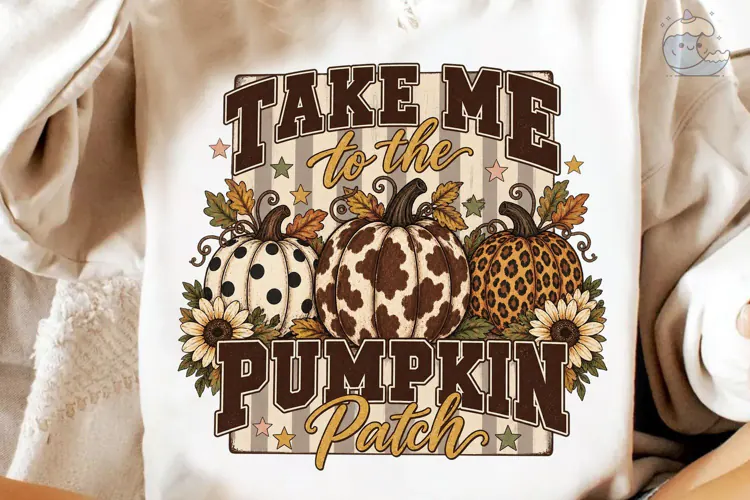 Take Me to Pumpkin Patch PNG Shirt Desig