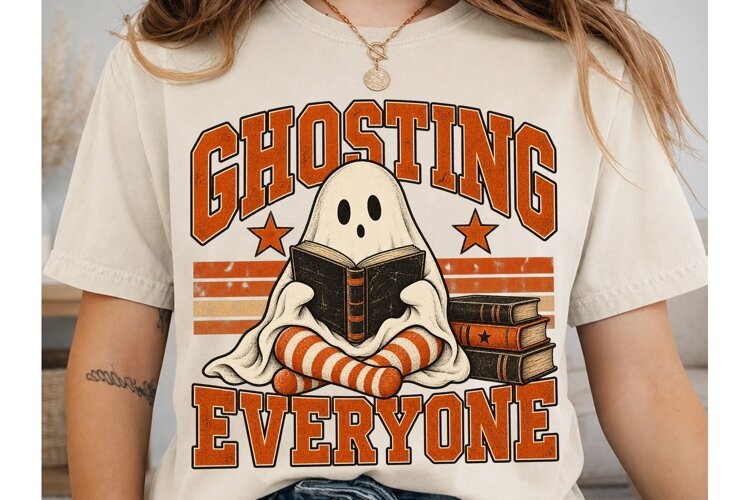 Ghosting Everyone PNG Sublimation Design example image 1