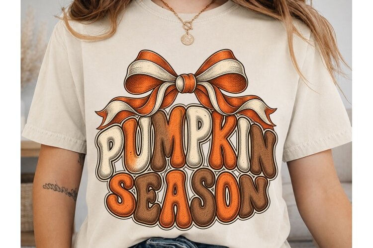 Pumpkin Season PNG Sublimation Design example image 1