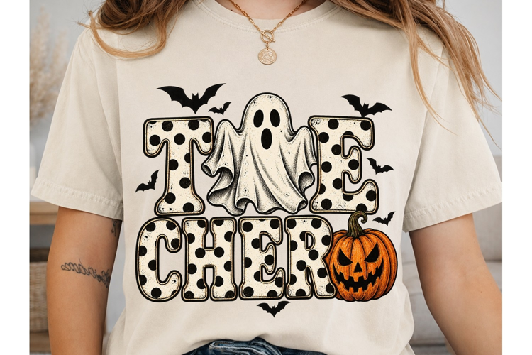 Trick or Treat Ghost Pumpkin PNG Design