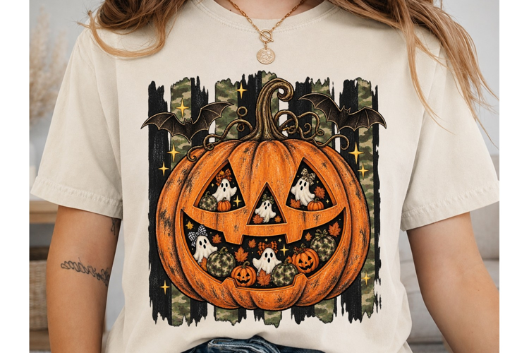 Halloween Pumpkin PNG Sublimation Design