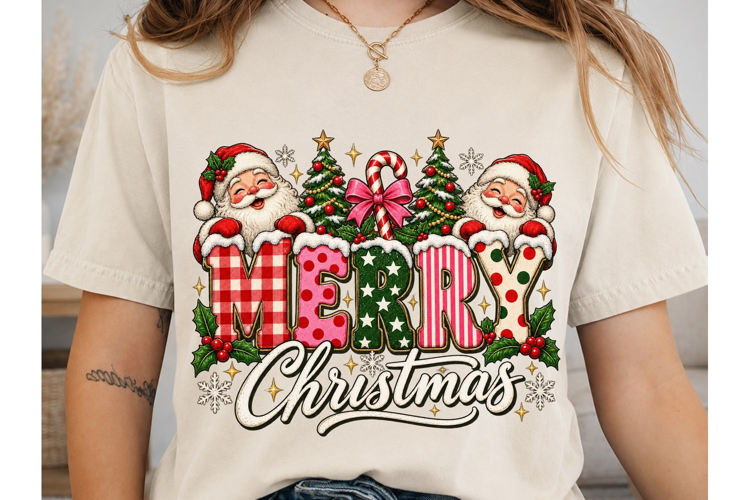 Merry Christmas PNG Sublimation Design