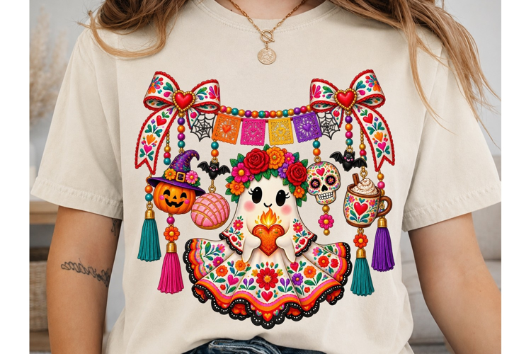 Día de Muertos Skull PNG Sublimation Shi