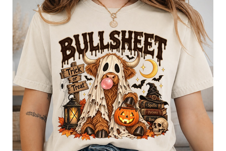 Bullsheet Halloween Bull PNG Sublimation