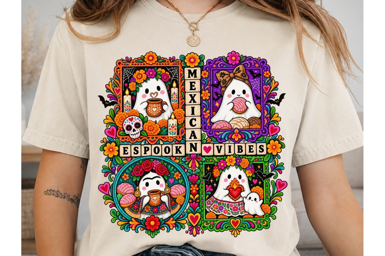 Mexico Spooky Vibes PNG Sublimation Desi