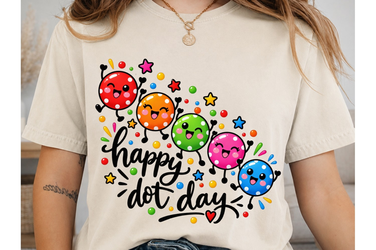 Happy Dot Day PNG Sublimation Design
