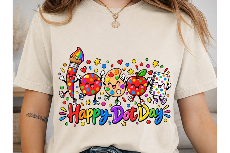 Happy Dot Day PNG Sublimation Design
