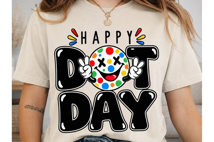 Happy Dot Day PNG Sublimation Design