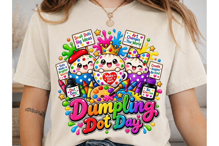 Dumpling Dot Day PNG Sublimation Shirt