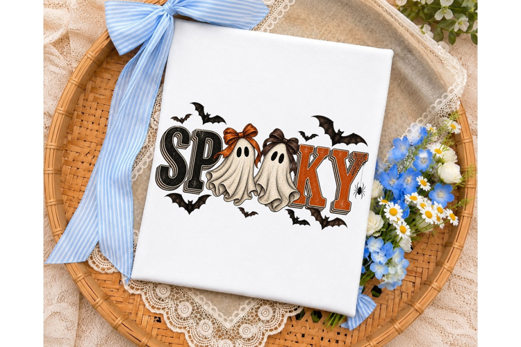 Spooky Ghost PNG Sublimation Design