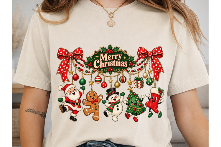Merry Christmas PNG Sublimation Shirt De