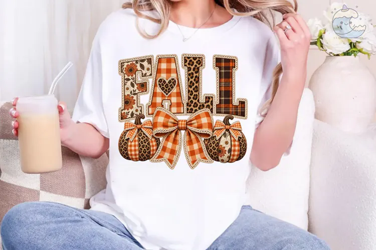 Fall Pumpkin PNG Sublimation Shirt Desig