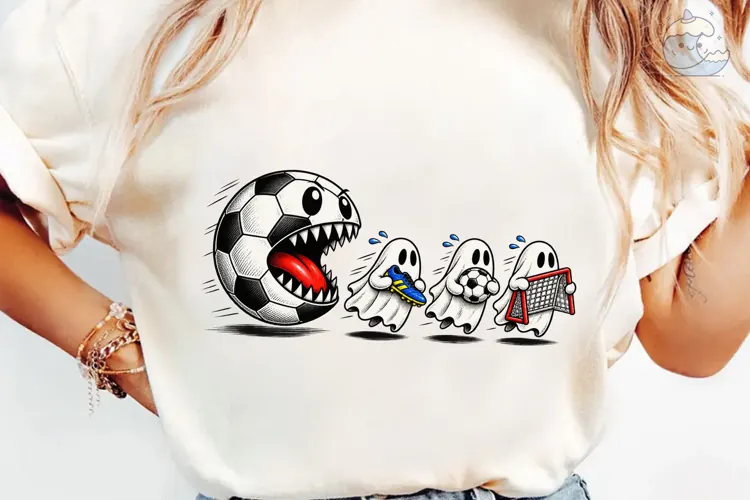 Soccer Ball Monster PNG Sublimation Desi