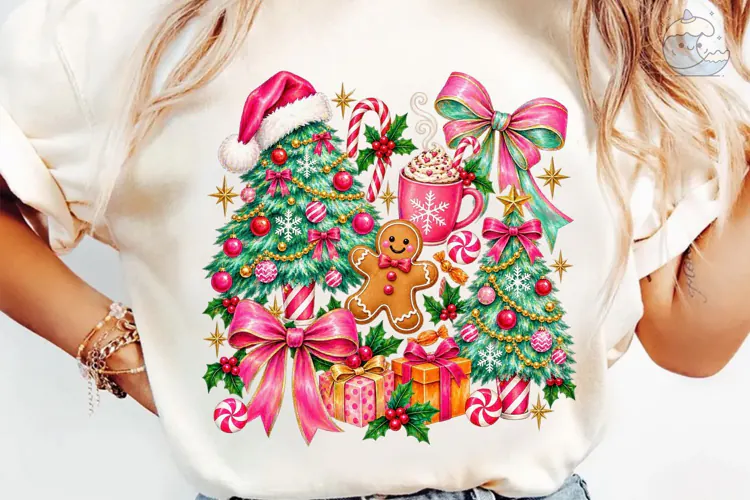 Christmas Holiday PNG Sublimation Shirt