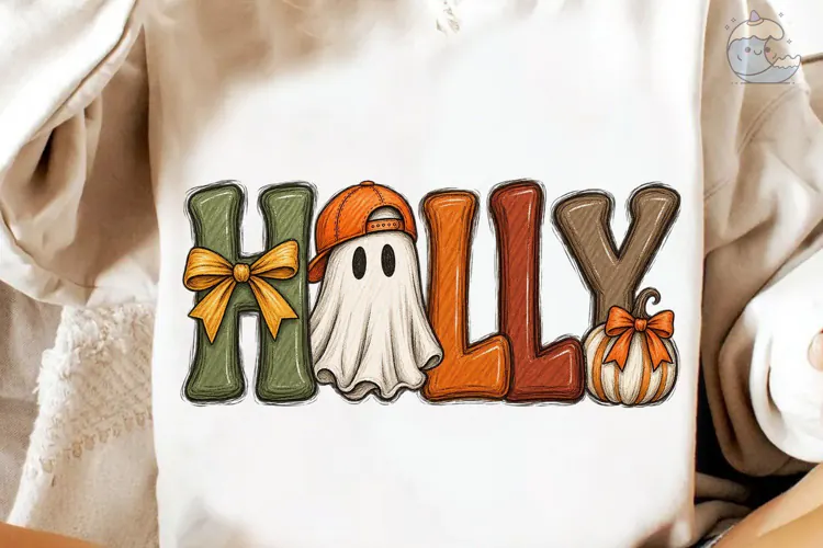 Hallowe'en Vibes Ghost Pumpkin PNG Shirt