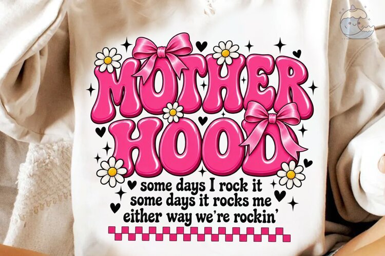 Mother Hood PNG Sublimation Shirt Design example image 1