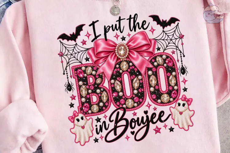Boo in Boujee Halloween PNG Sublimation