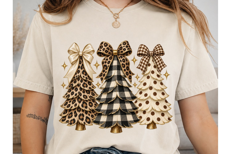 Patterned Christmas Trees PNG Sublimatio