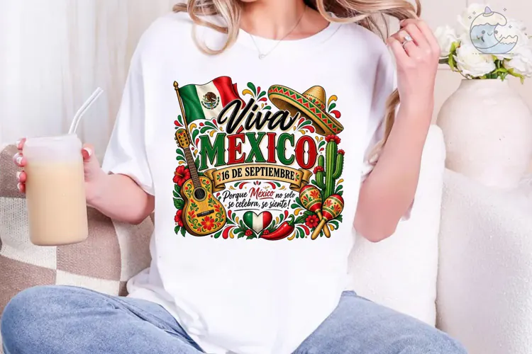 Viva Mexico 16 Septiembre PNG Sublimatio