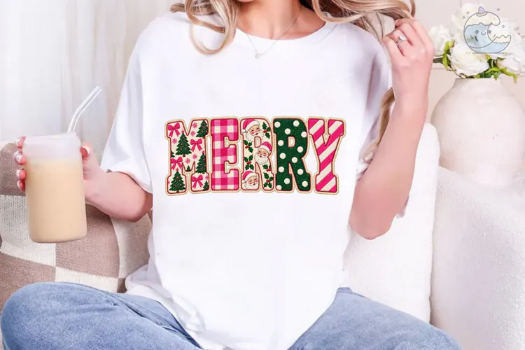Merry Christmas PNG Sublimation Shirt De