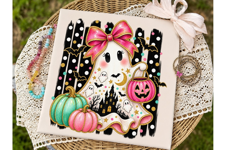 Halloween Glam Girl PNG Sublimation Desi