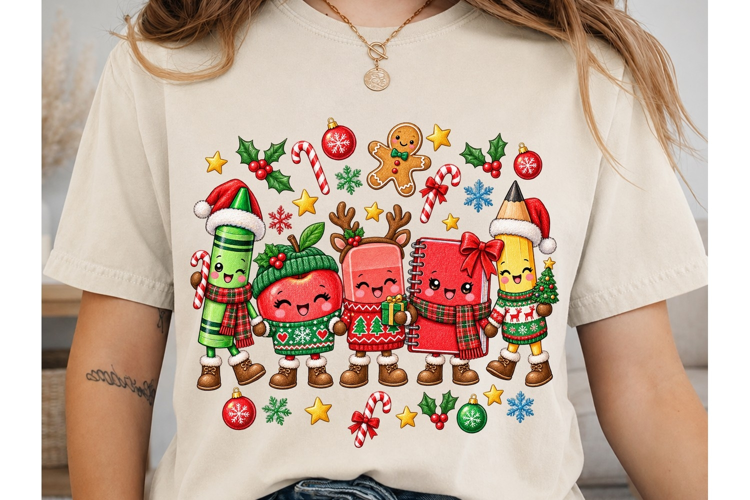 Christmas Characters PNG Sublimation Des